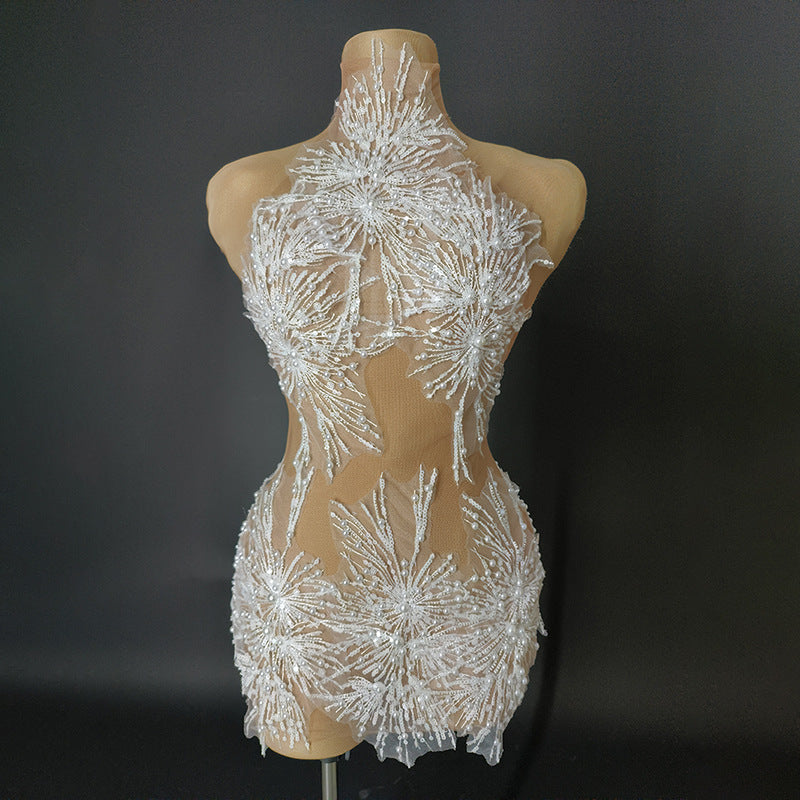 Halter Slip Dress Modify Street Style Skin Color Sexy Dresses