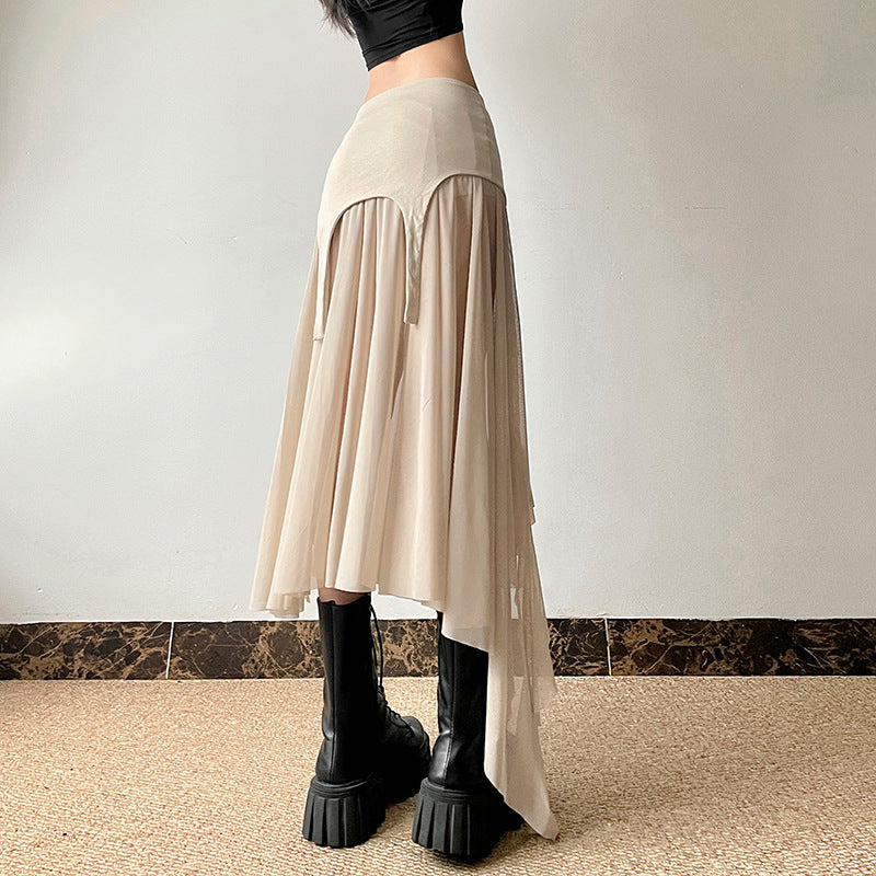 Women's Summer Solid Color Street Fashion High Skirts