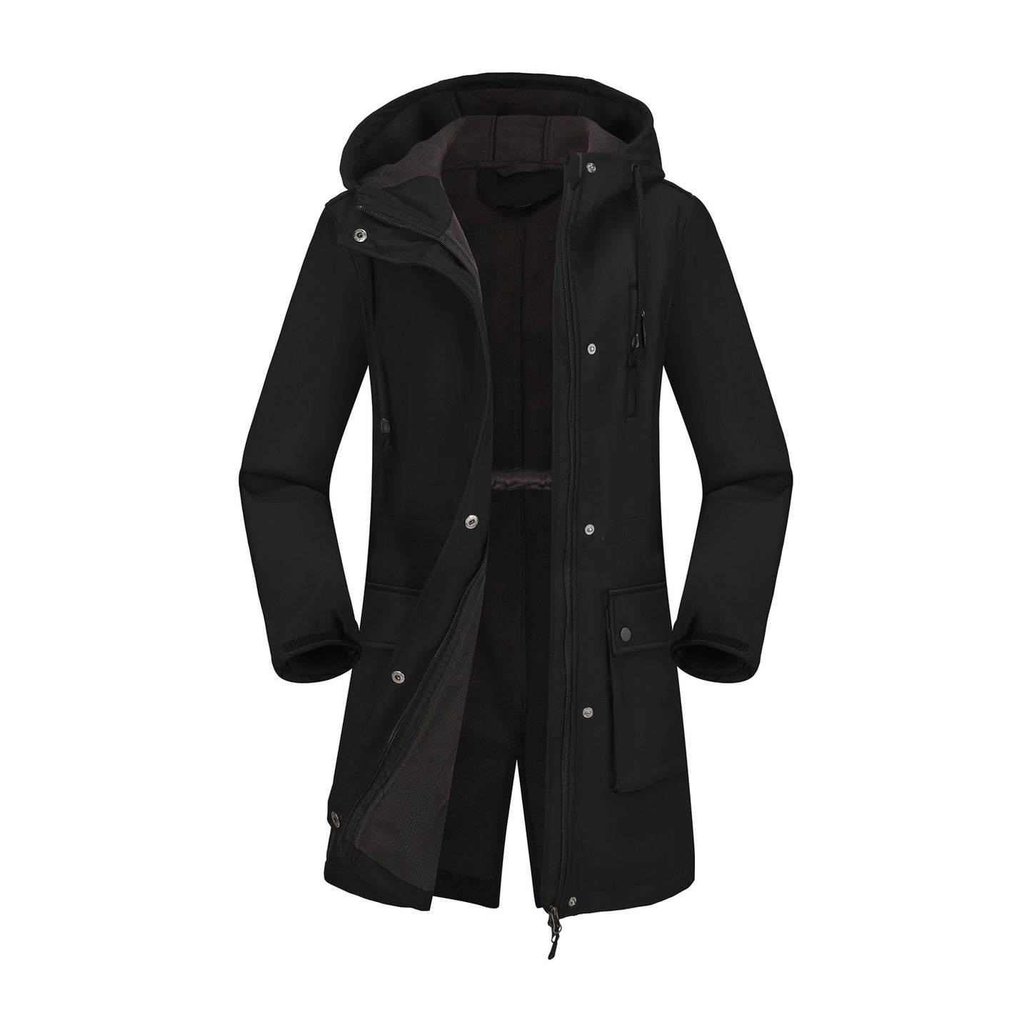 Women's Classic European Hooded Raincoat Trench Jackets