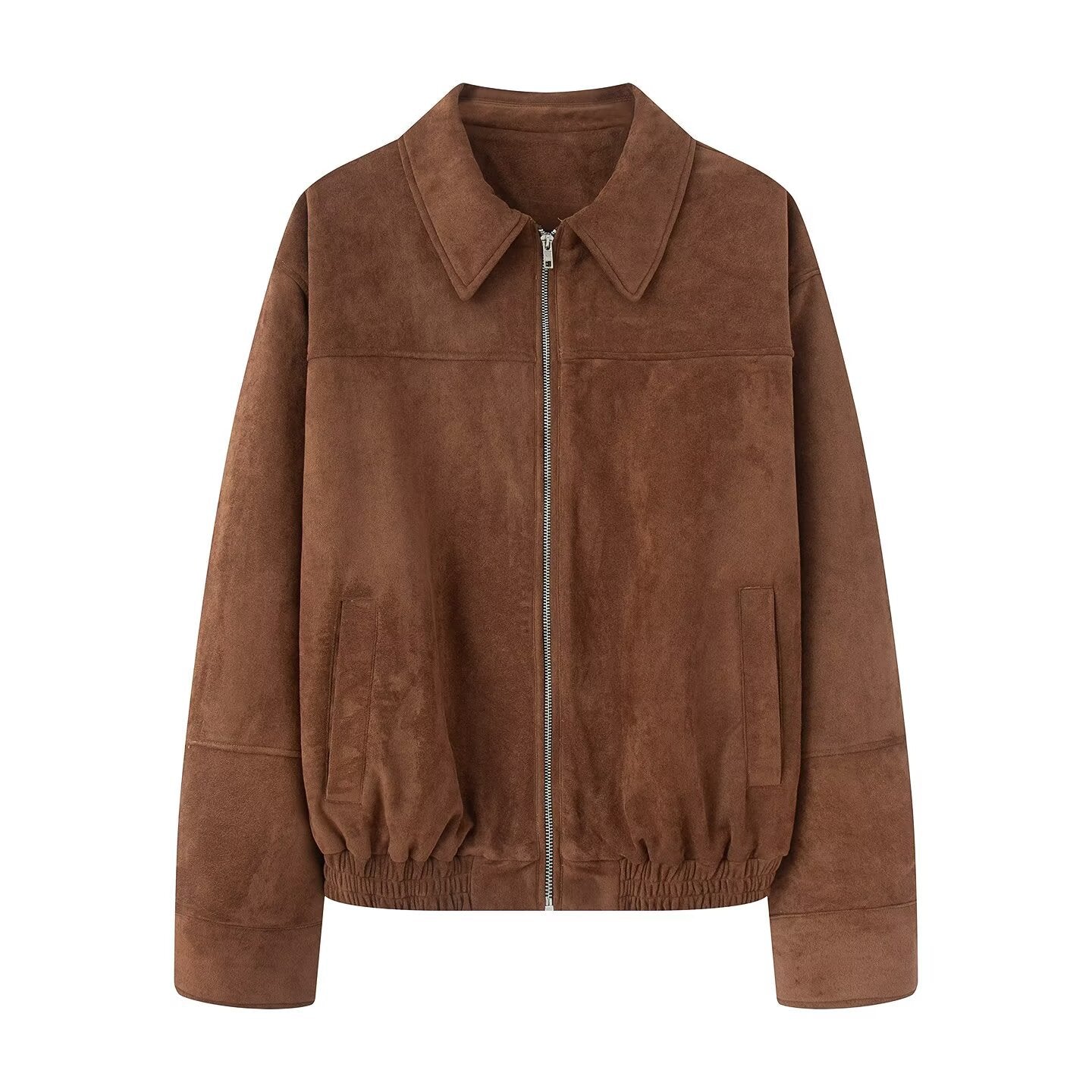 Women's Versatile Cool Casual Suede Bomber Jackets