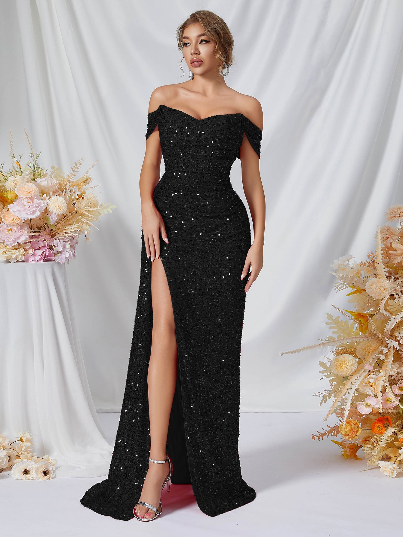 Women's Sequin Tube High-grade Party Dinner Fishtail Tops
