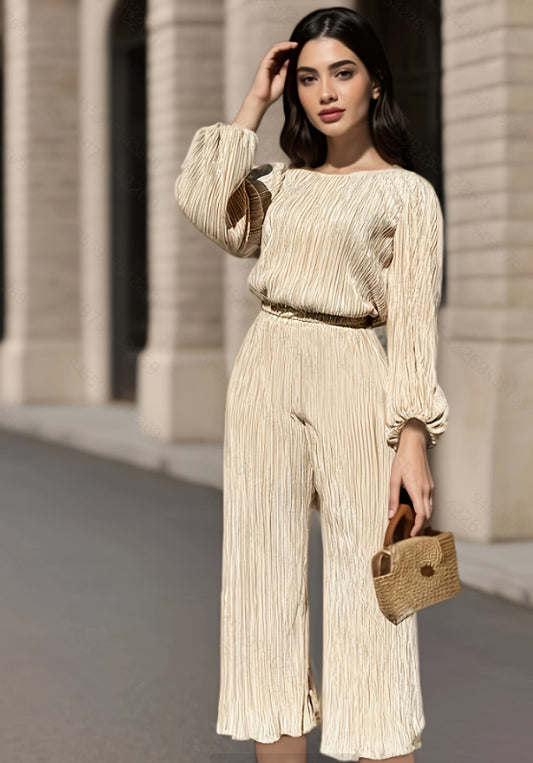 Fashion Loose Casual Pleated Waist Tight Pants