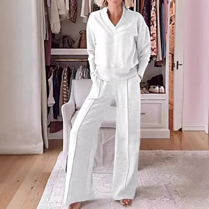 Autumn Long Sleeve Loose Wide Leg Tops