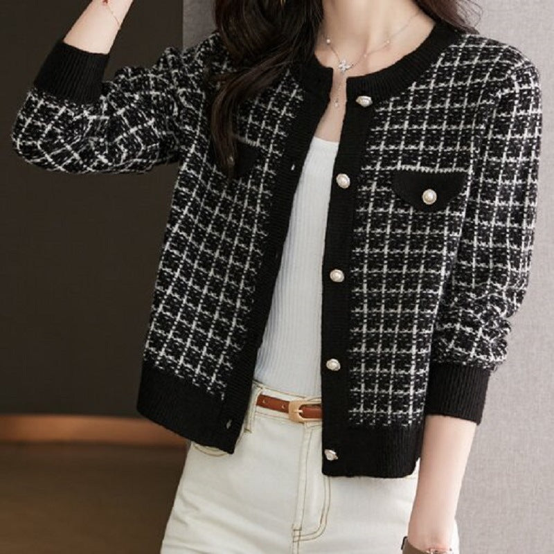 Women's High-grade Elegant Style Knitted French Western Women's Sweater