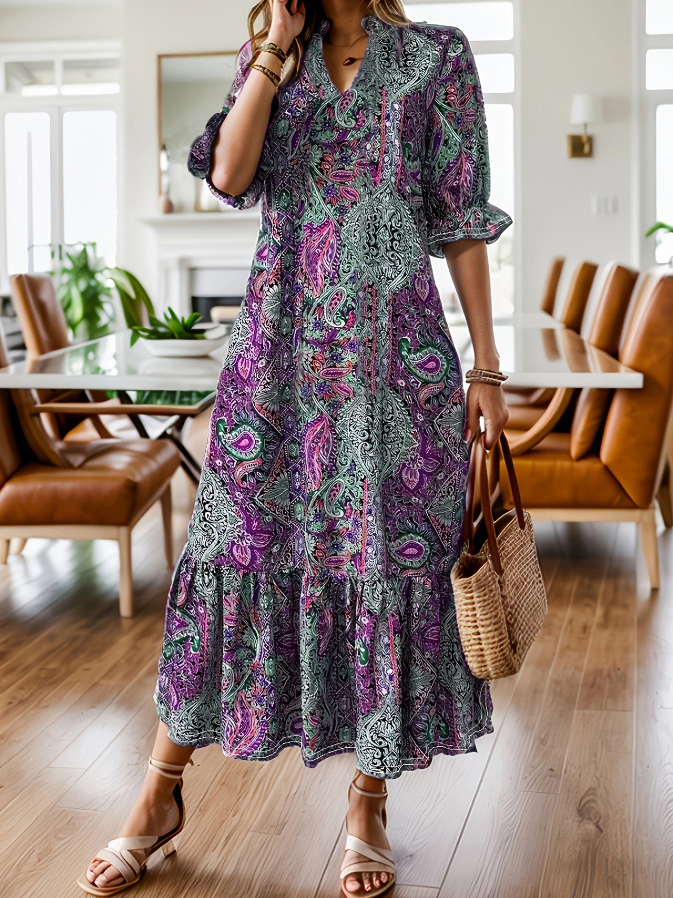 Attractive Casual Comfortable Women's Printed Fashion Dress
