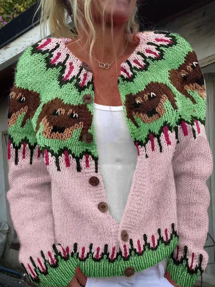 Stylish New Women's Loose Multicolor Fashion Knitwear