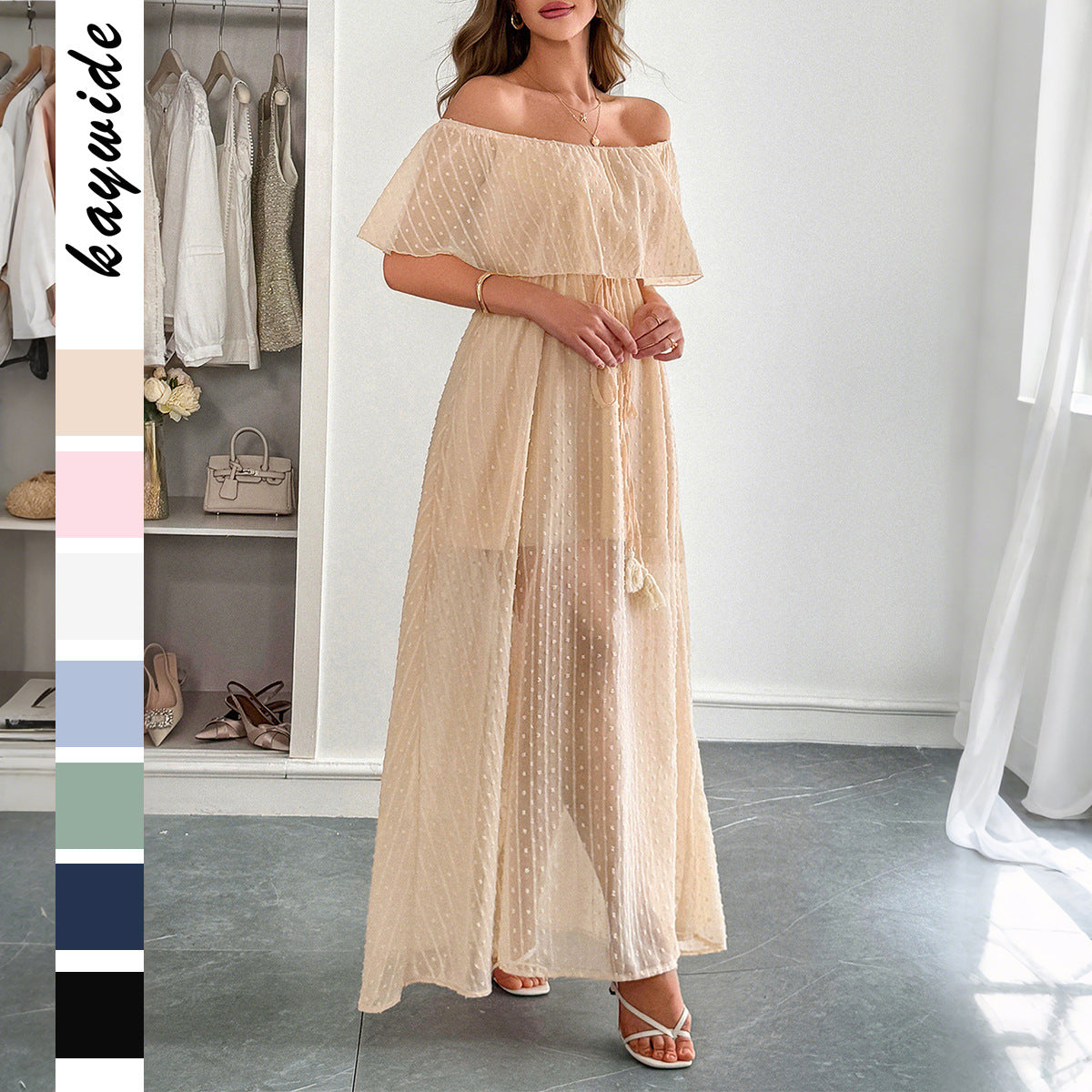 Women's Elegant Tube Sleeve Female Summer Dress