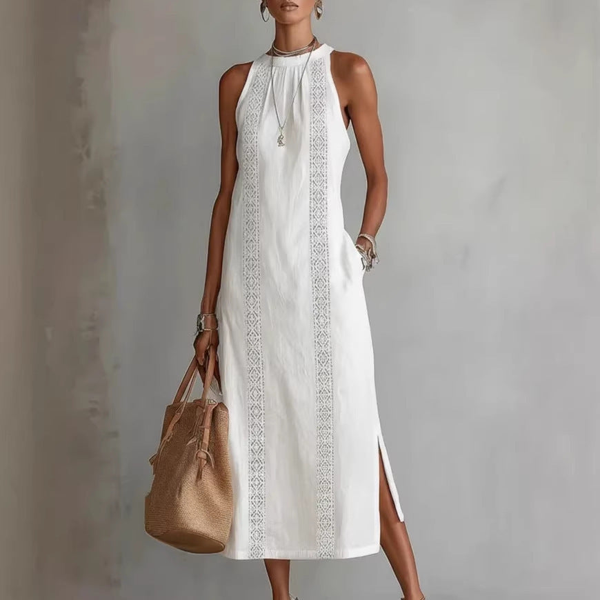 Women's Solid Color Loose Long Shirt Fashion Dress