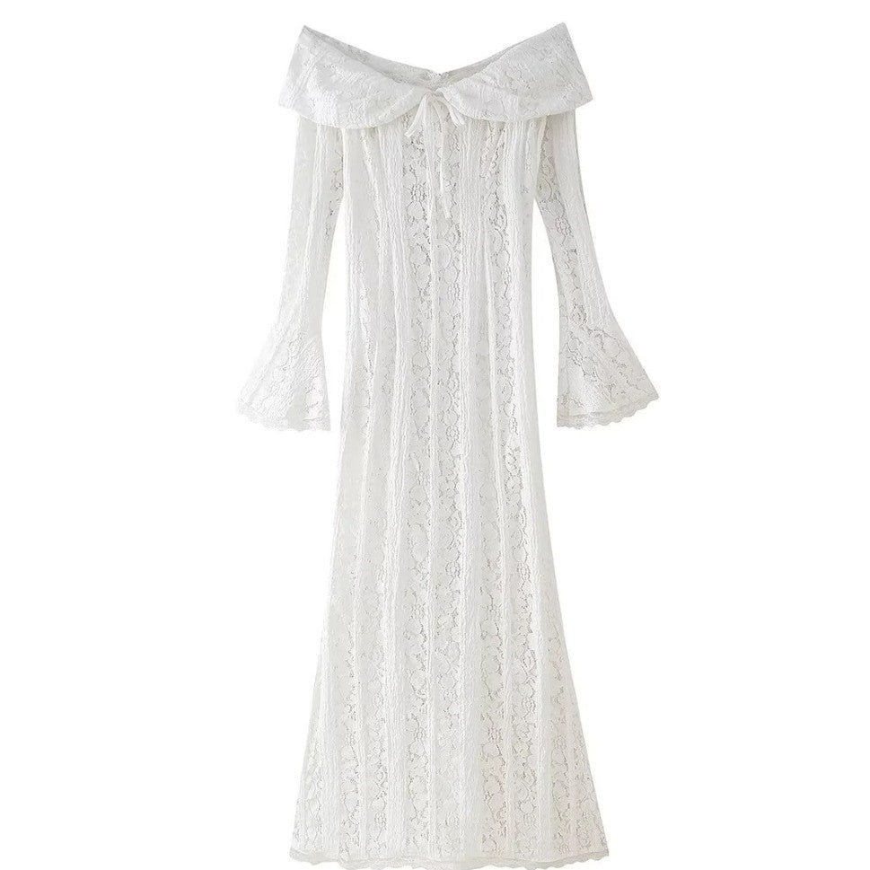Women's Fashion Elegant Sexy Tube Lace Dress Dresses