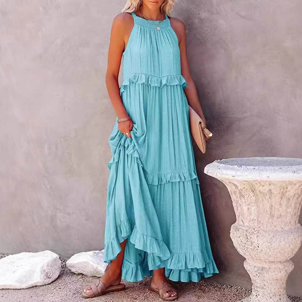 Women's Source Summer Elegant Long Floor-length Cake Dress