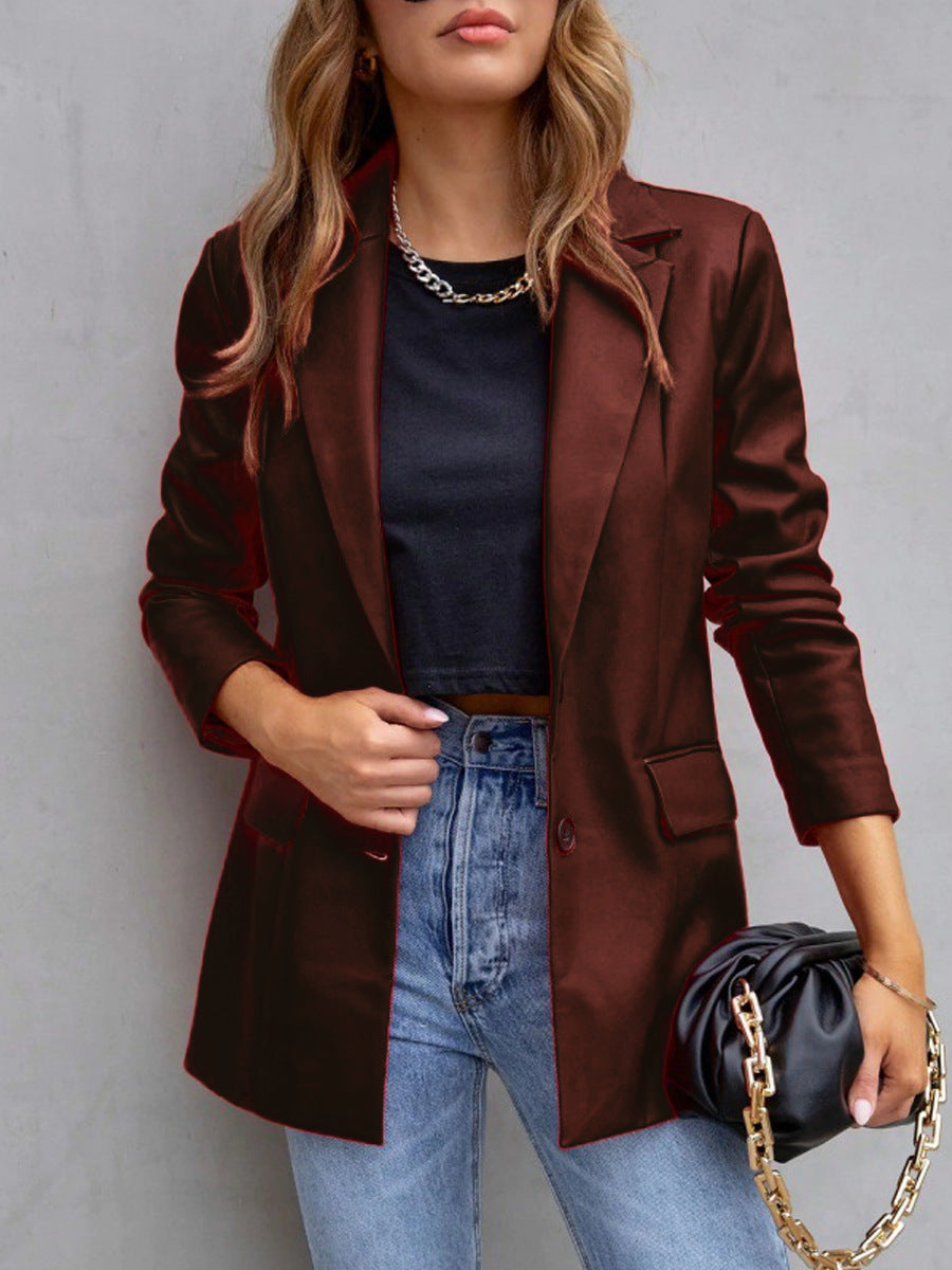 Style Solid Color Casual Fashion Three Jackets