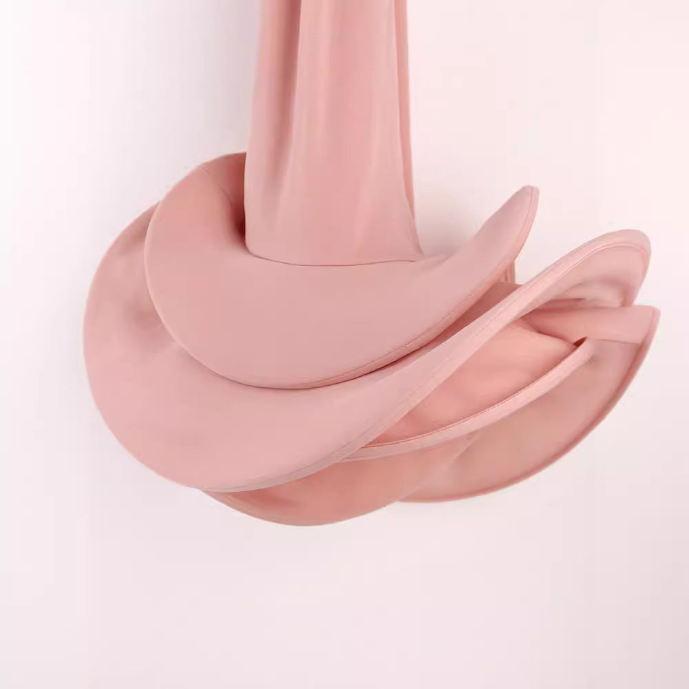 Women's Mermaid Elastic Pink Irregular Ruffled Elegant Skirts