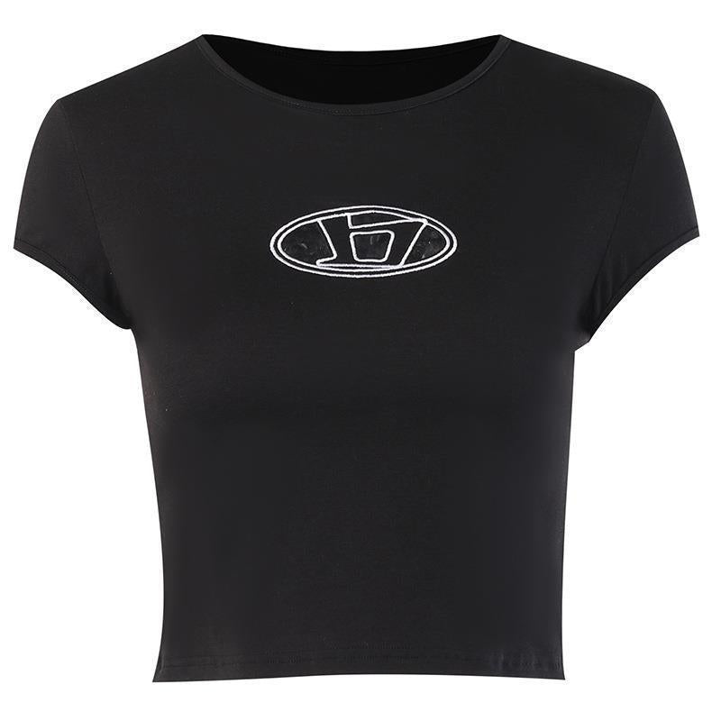Niche Hot Slim Word Hollow Out Blouses