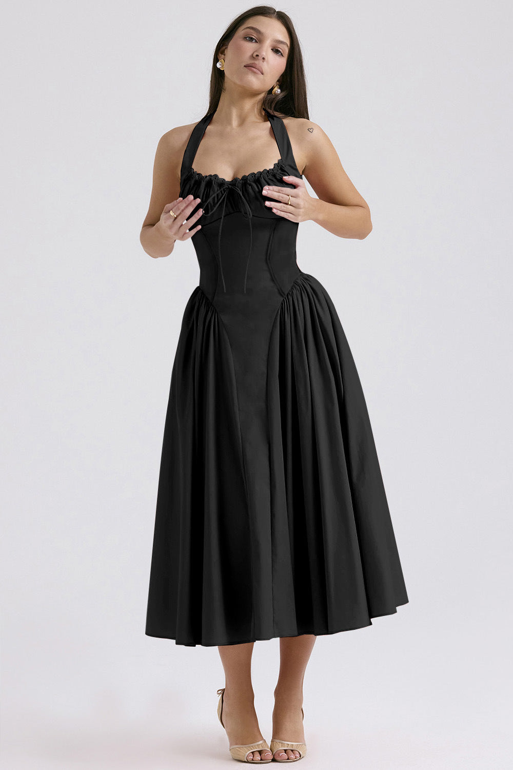 Summer Suspender Dress Fashionable Printed Halter Dresses