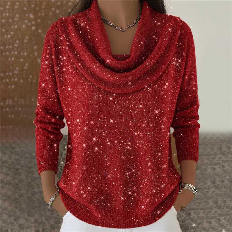 Creative Fashion Women's Solid Color Long-sleeved Women's Sweater