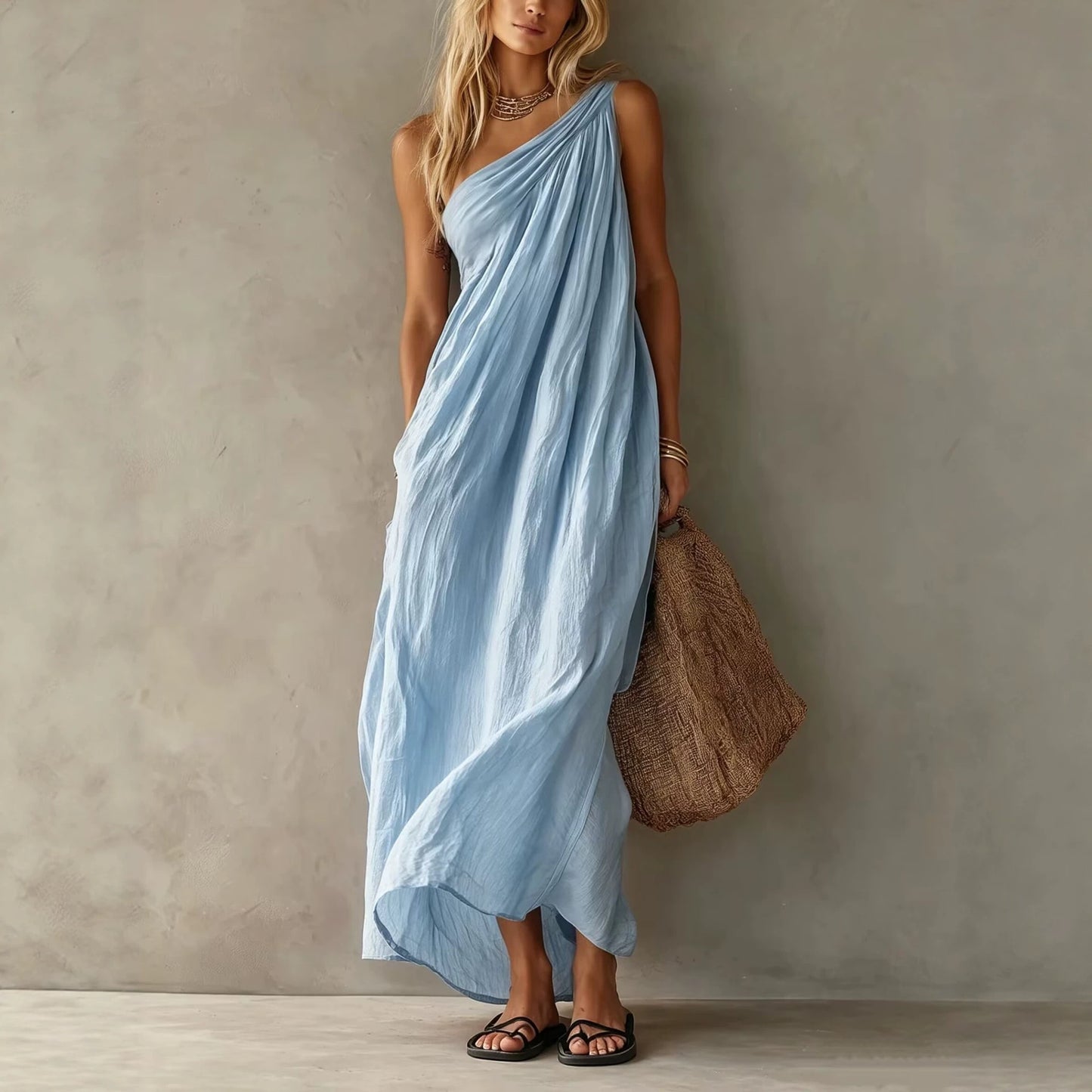 Women's Summer Fashion Elegant Sleeveless Exquisite Long Clothing