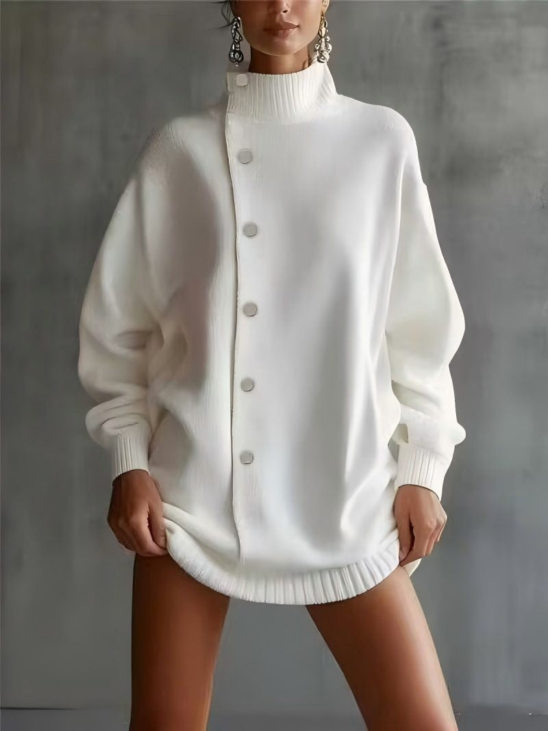 Women's Turtleneck Knitted Younger Fashion Loose Outer Sweater
