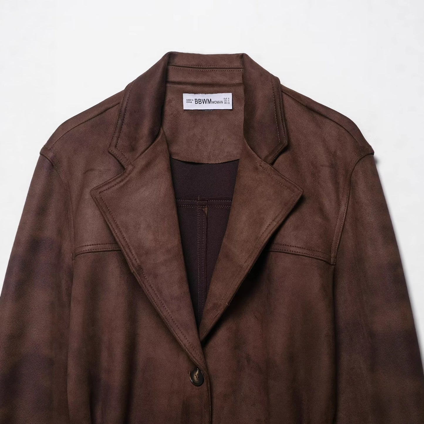 Women's Fashion Casual Polo Collar With Belt Coats