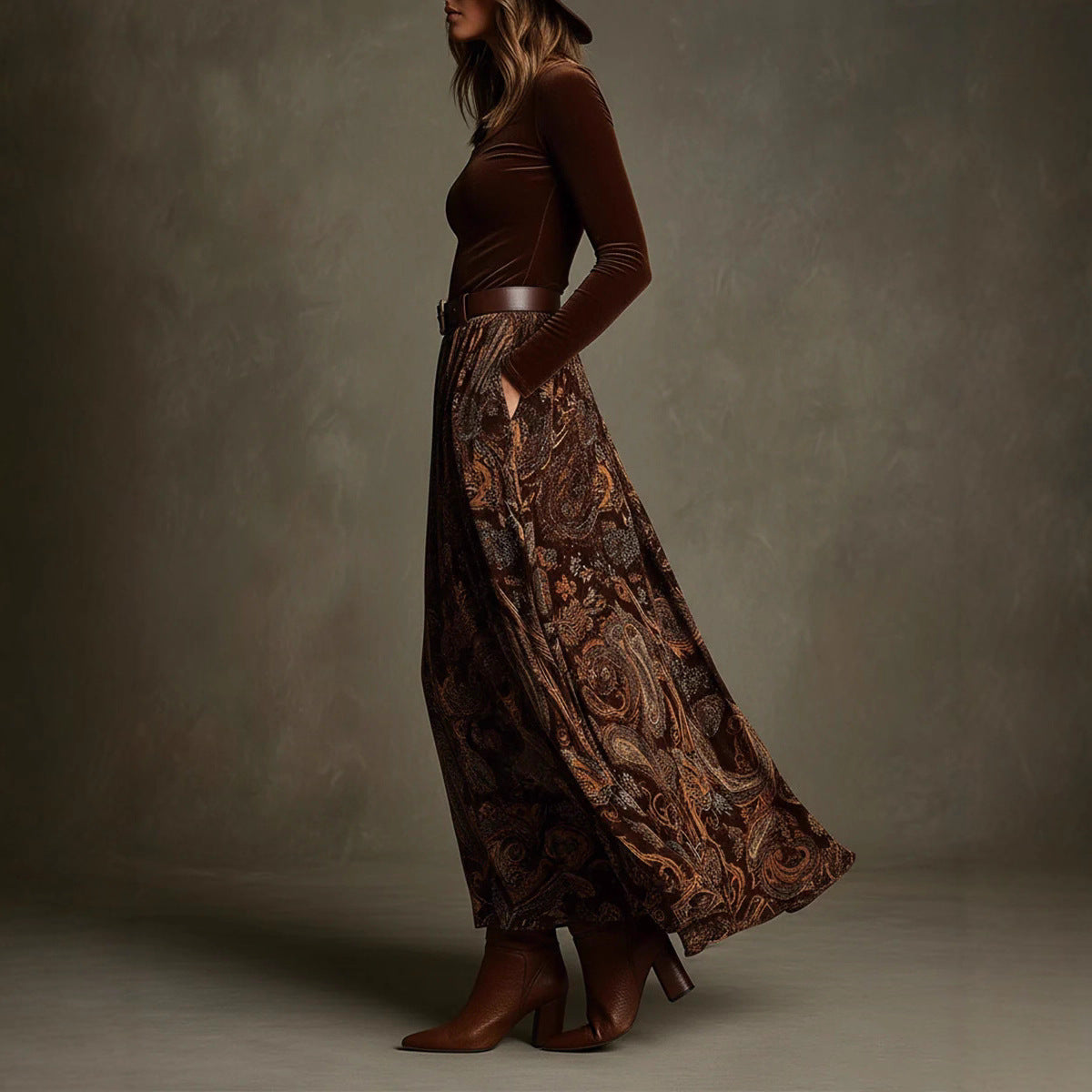 Autumn Slim Graceful Long Expansion With Dresses