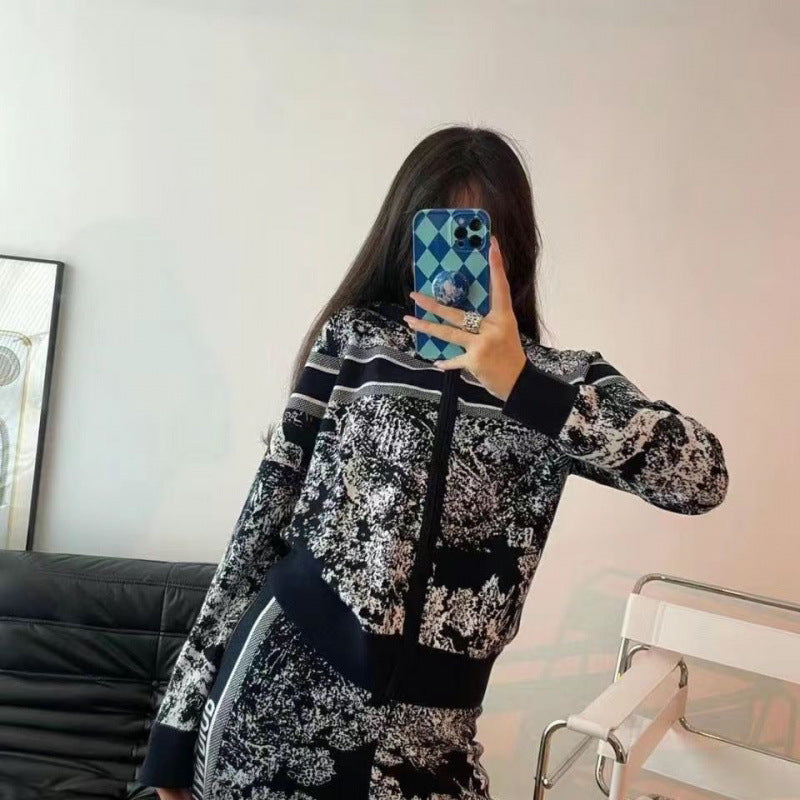 Spring Fashion Animal Pattern Hooded Casual Suits