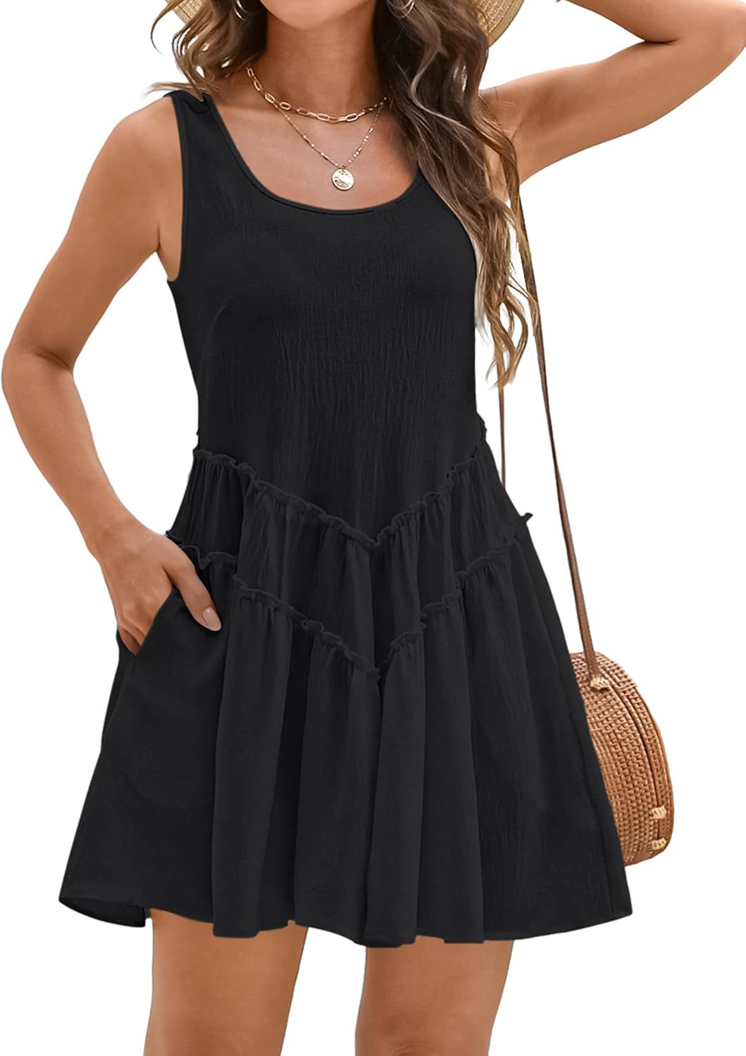 Women's Elegant Beach Sun Protection V-shaped Lace Skirts