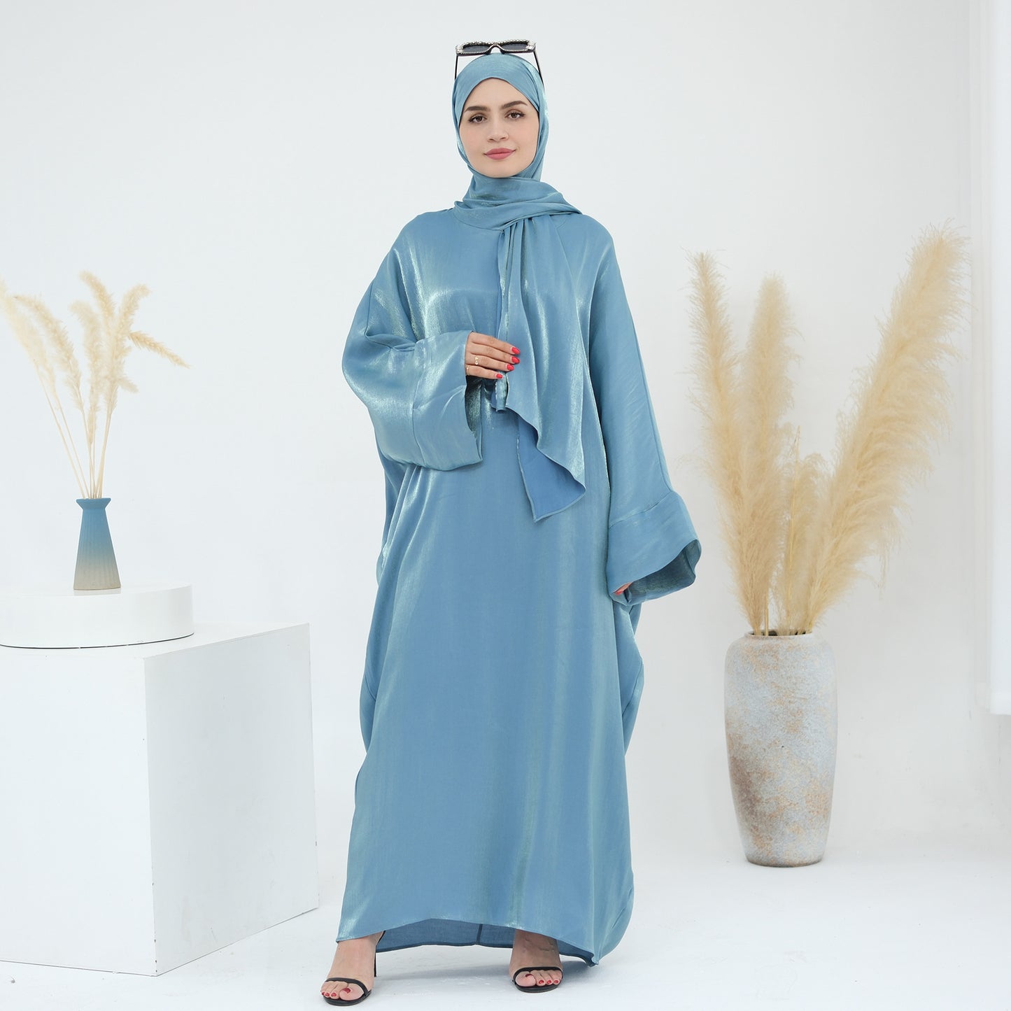 Puff Sleeve Summer Colorful Elegant Flash Cloth Dresses