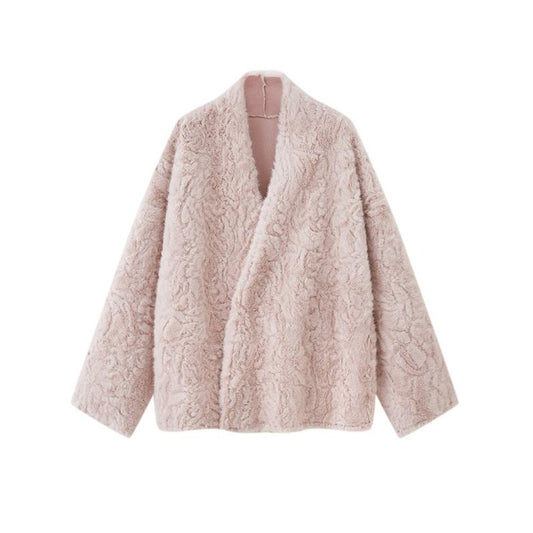 Imitation Flower Fox Mink Atmosphere Sense Dyed Coats