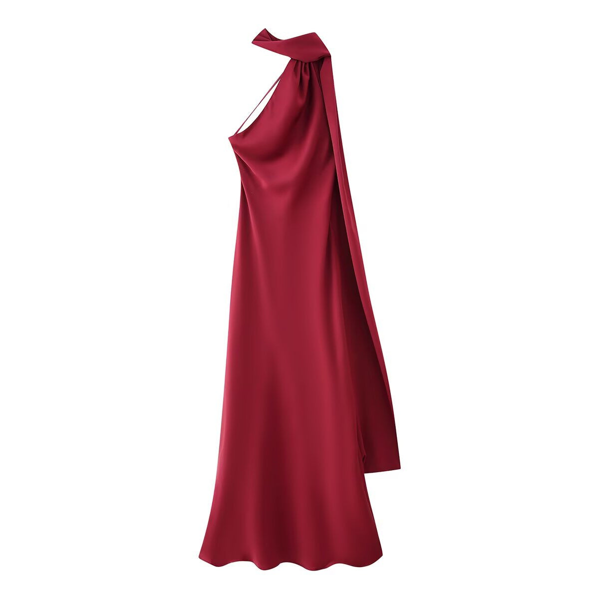 Women's Elegant Slightly Mature Backless Ribbon Halter Dresses