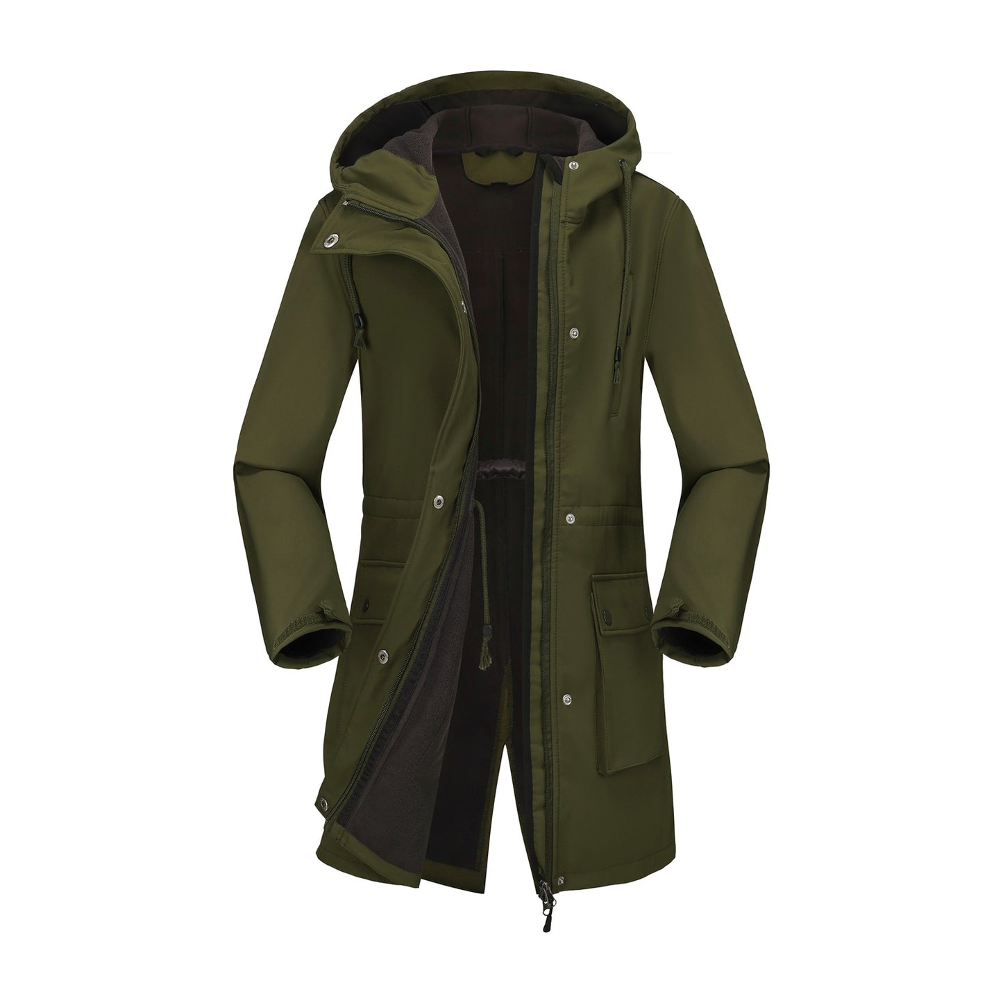 Women's Classic European Hooded Raincoat Trench Jackets