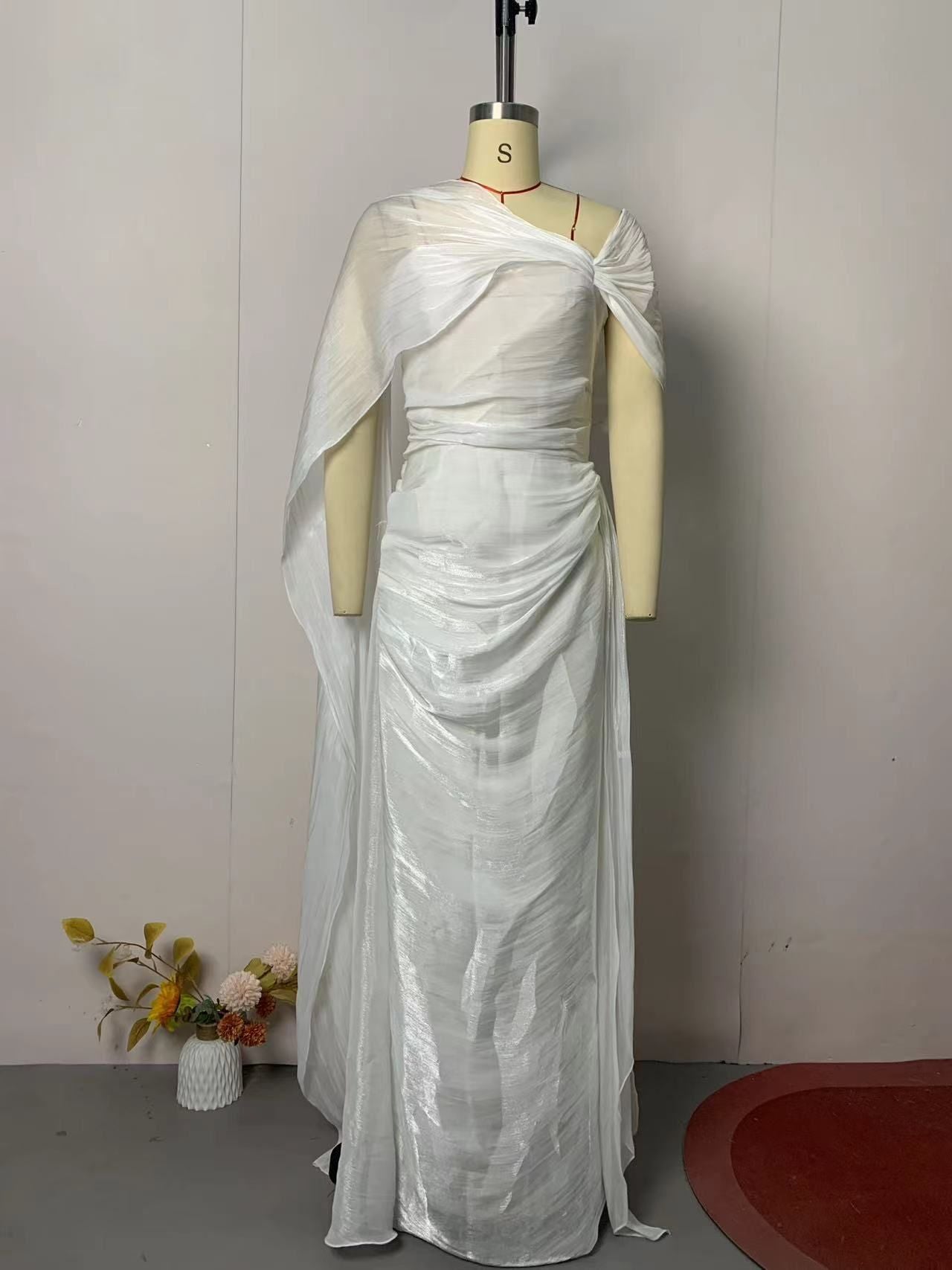 Women's Classic Summer Irregular Pleated Dress Dresses