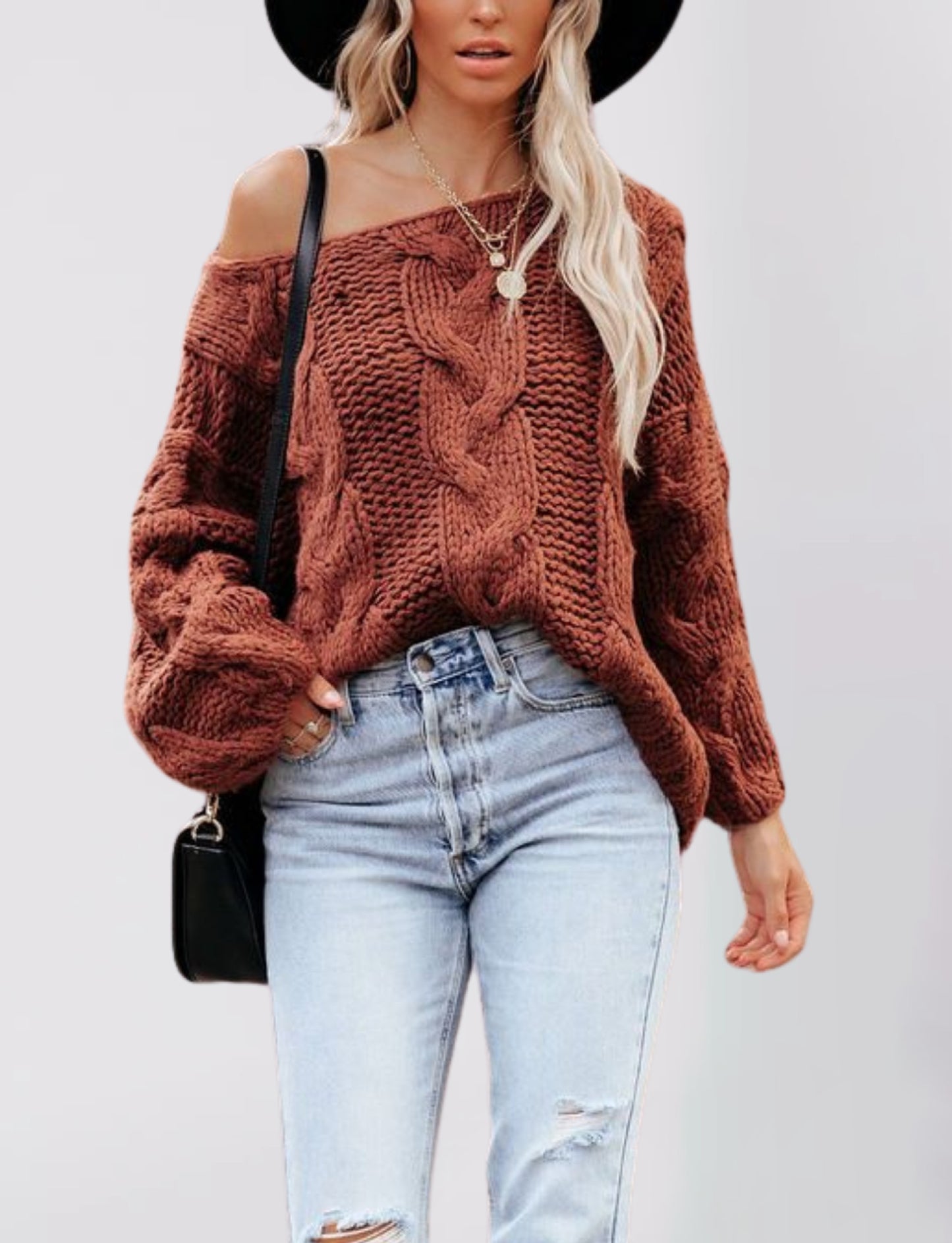 Women's Street Style Pullover Loose-fitting Oversized Sweaters