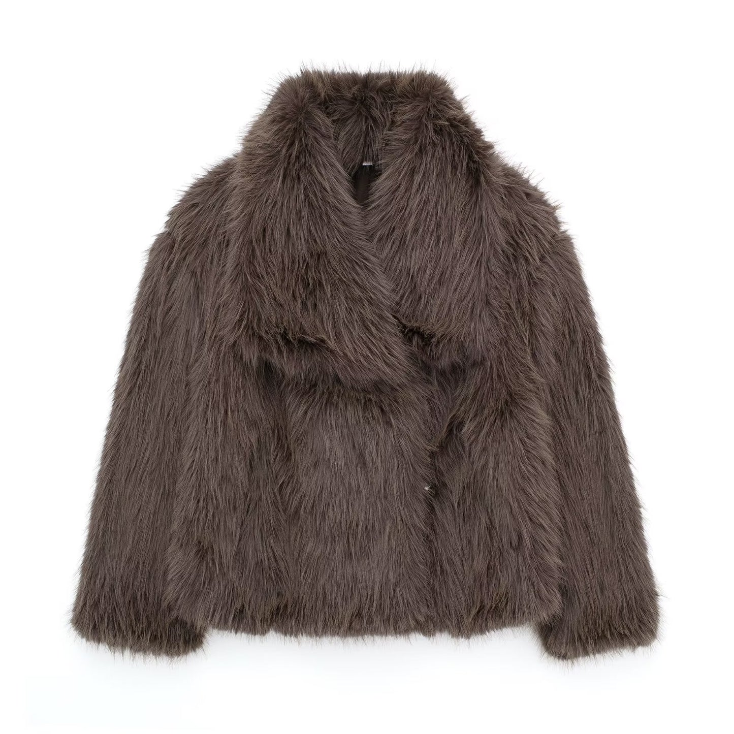 Women's Winter Fashionable Elegant Artificial Fur Coats