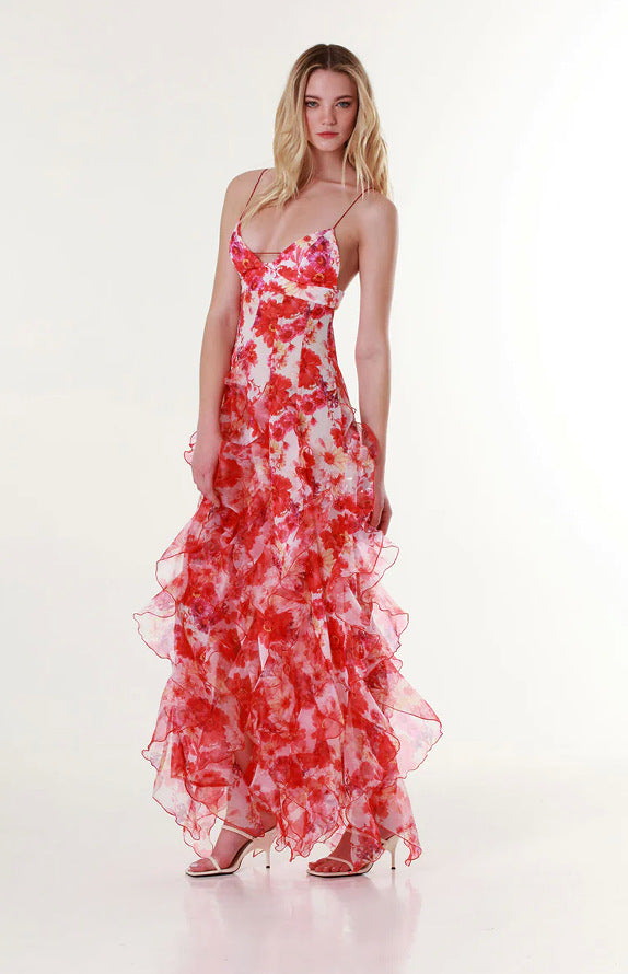 Women's Fashion Organza Fairy Long Elegant Dress Dresses