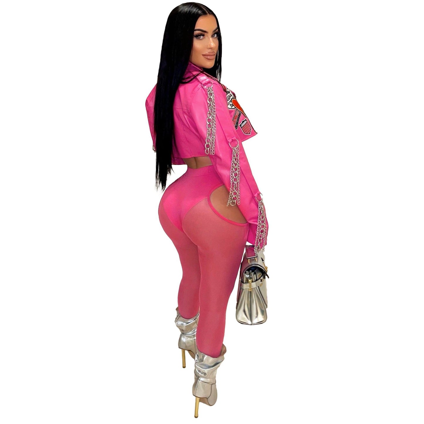 Unique Hipster Locomotive Hot Embroidered Leather Jackets