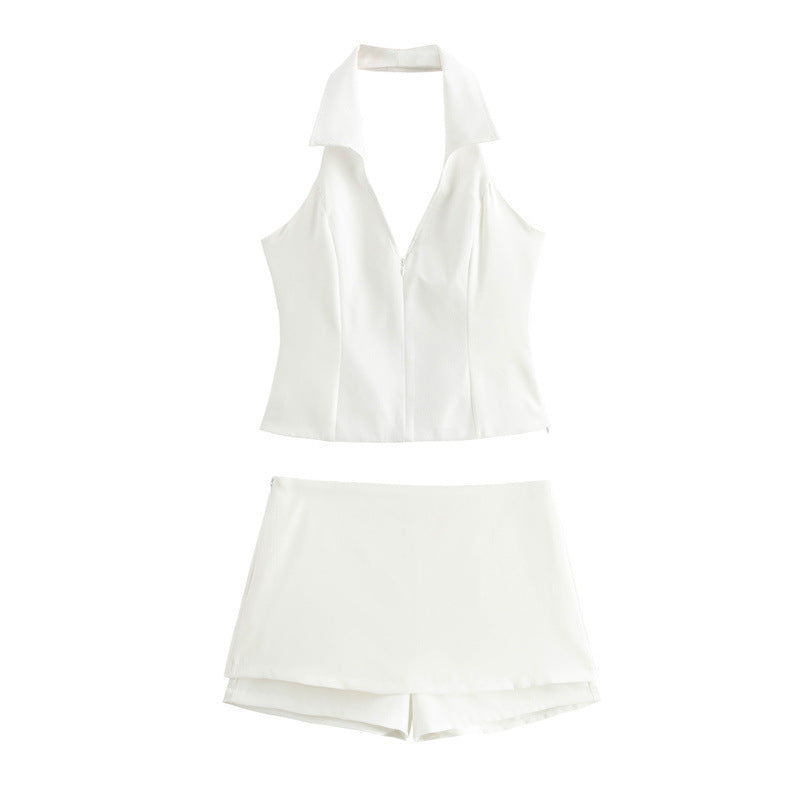 Women's Summer Sexy Exposed Back Halter Small Suits