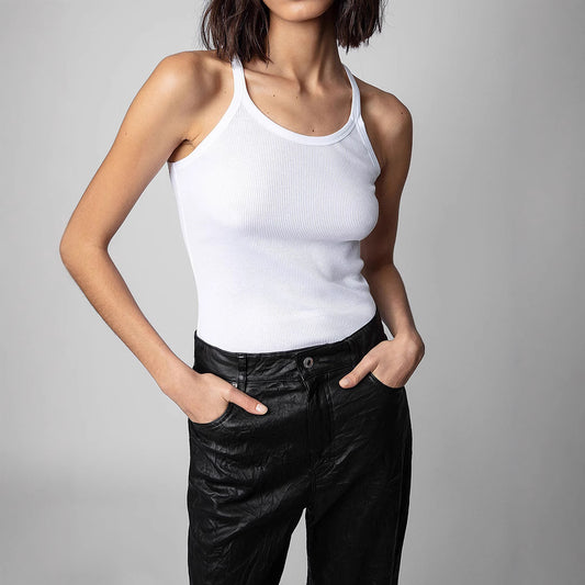 Little Wing Printed Thread Elastic Fabric Tops