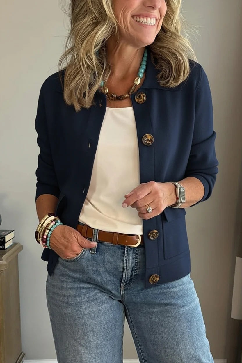 Women's Fashion Lapel Single Breasted Versatile Coats