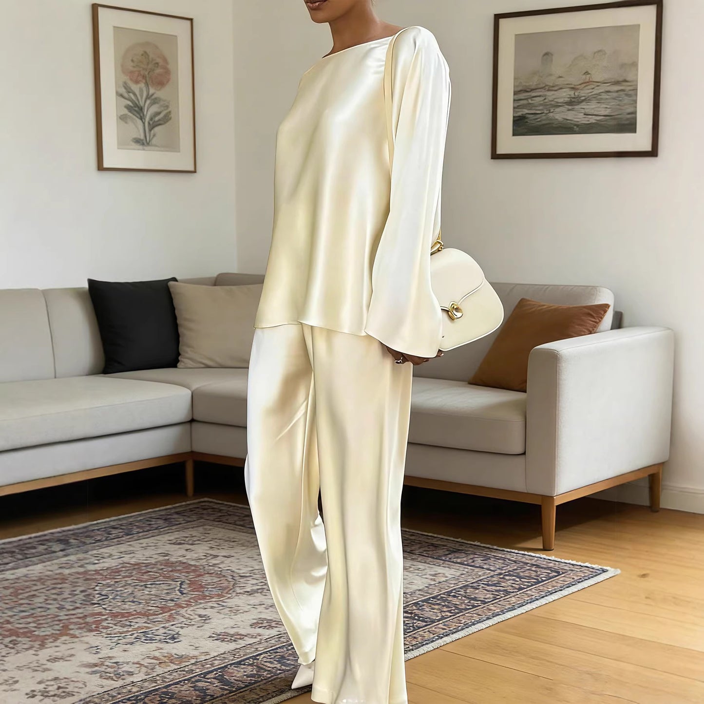 Women's Two-piece Autumn Straight Graceful Loose Fashion Casual Suit