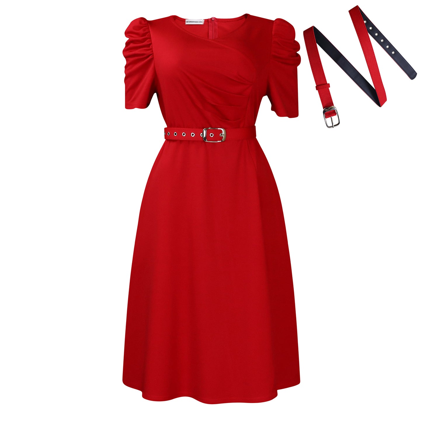 Women's Fashionable Pleated Elegant Large Swing African Dress