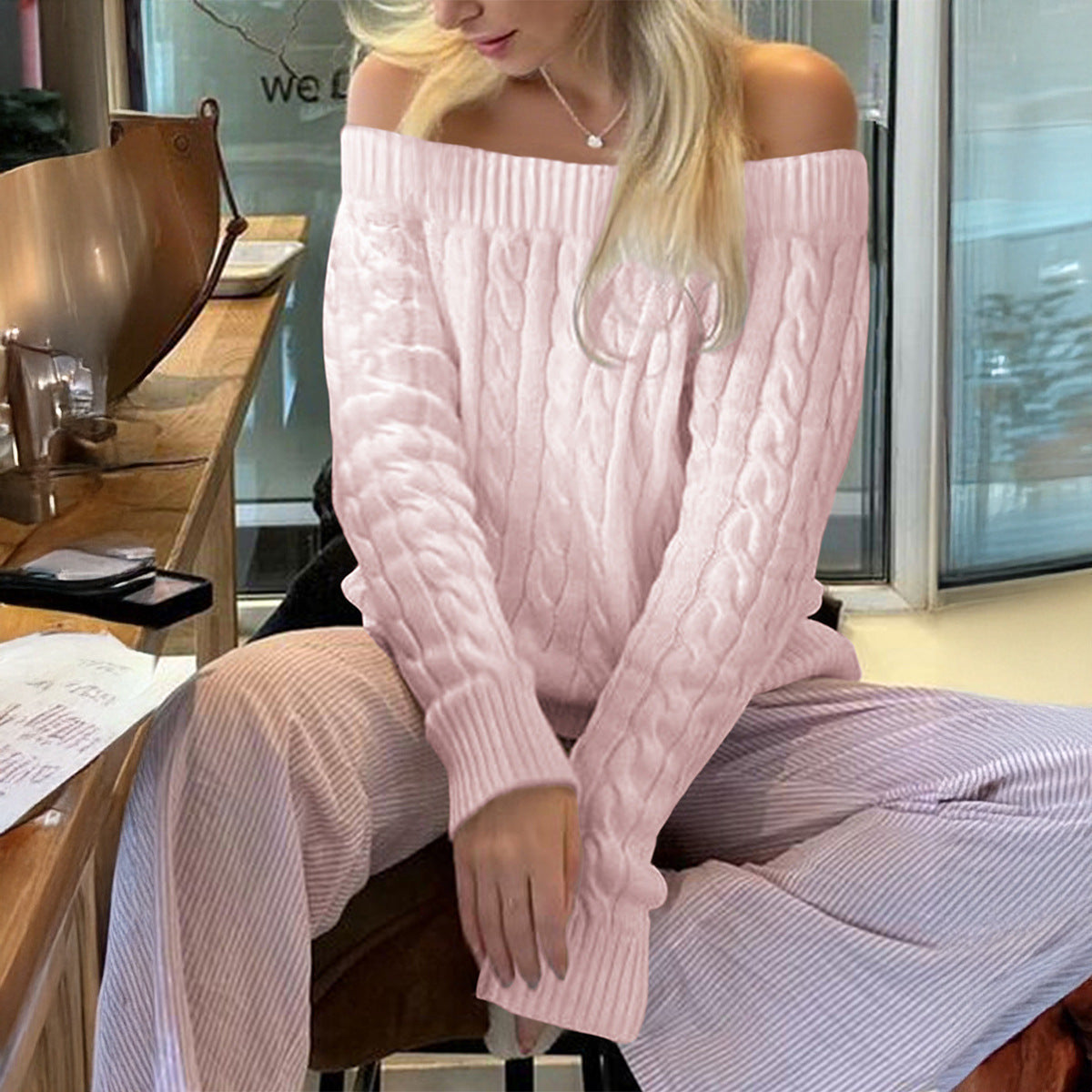 Women's Leisure Commute Solid Color Long Sleeve Sweaters