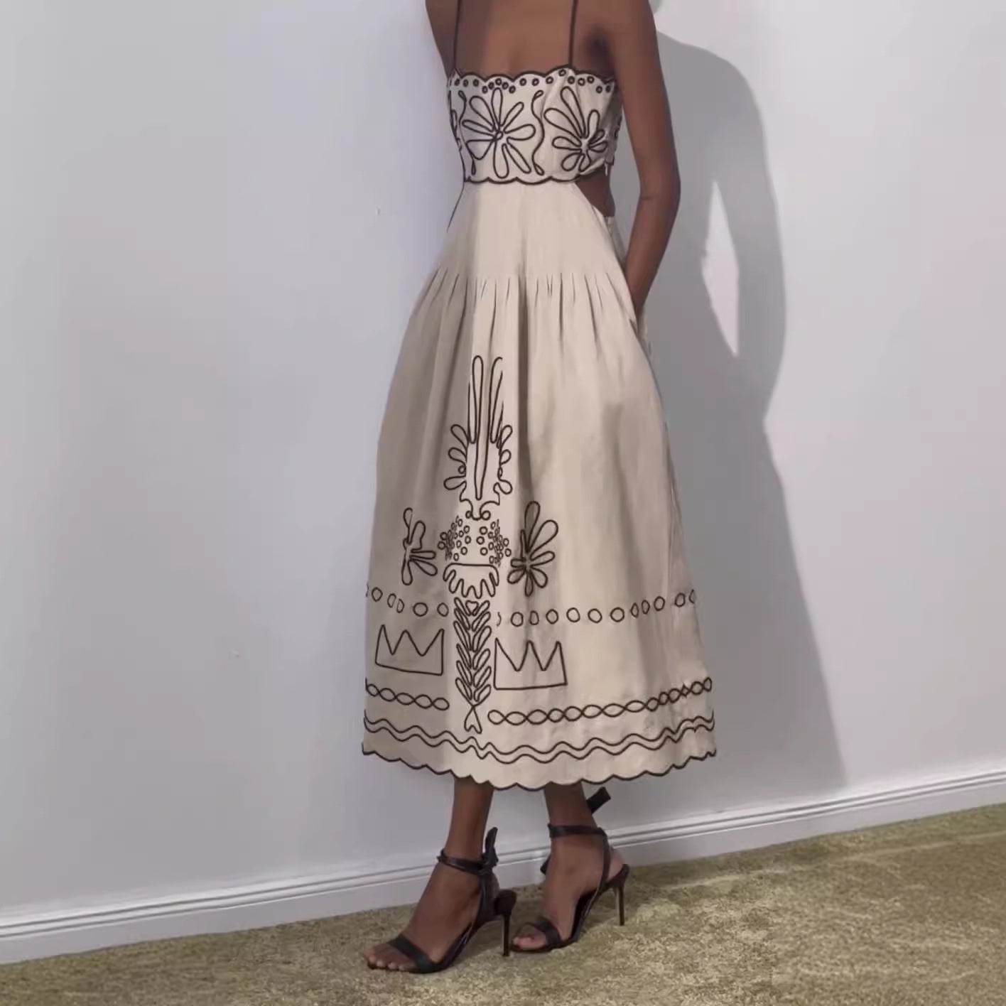 Beautiful Fashion Printed Large Swing Dress Dresses