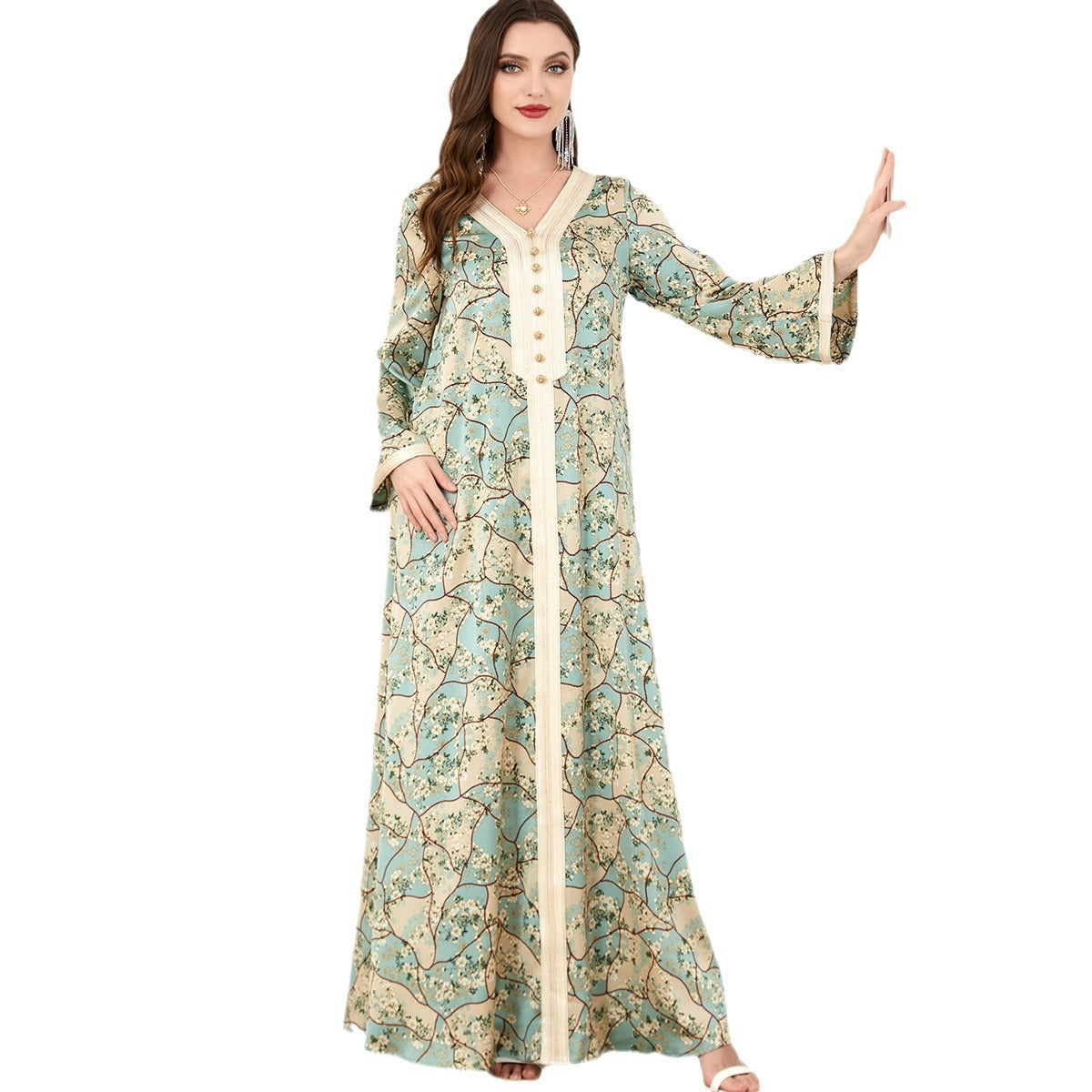 Women's Long-sleeved Robe Dress For Autumn Dresses