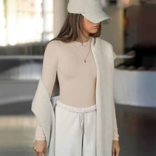 Women's For Outer Wear Underwear Slim Fit Shoulder Blouses
