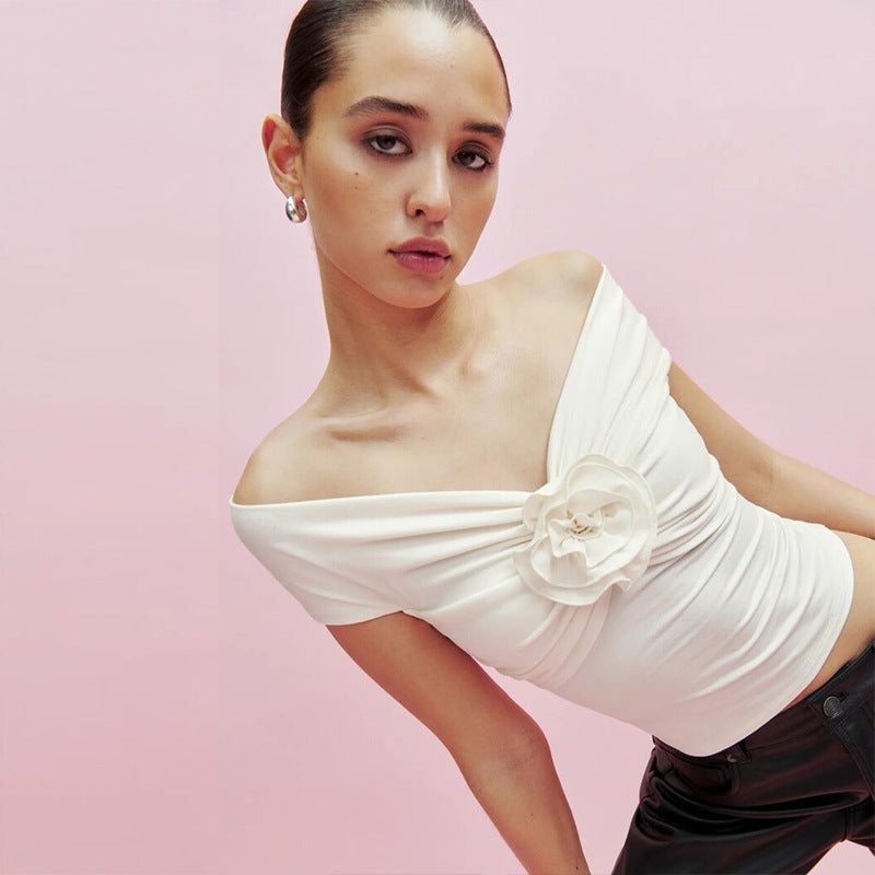 Solid Color Slim Fit Slimming Knitted Blouses