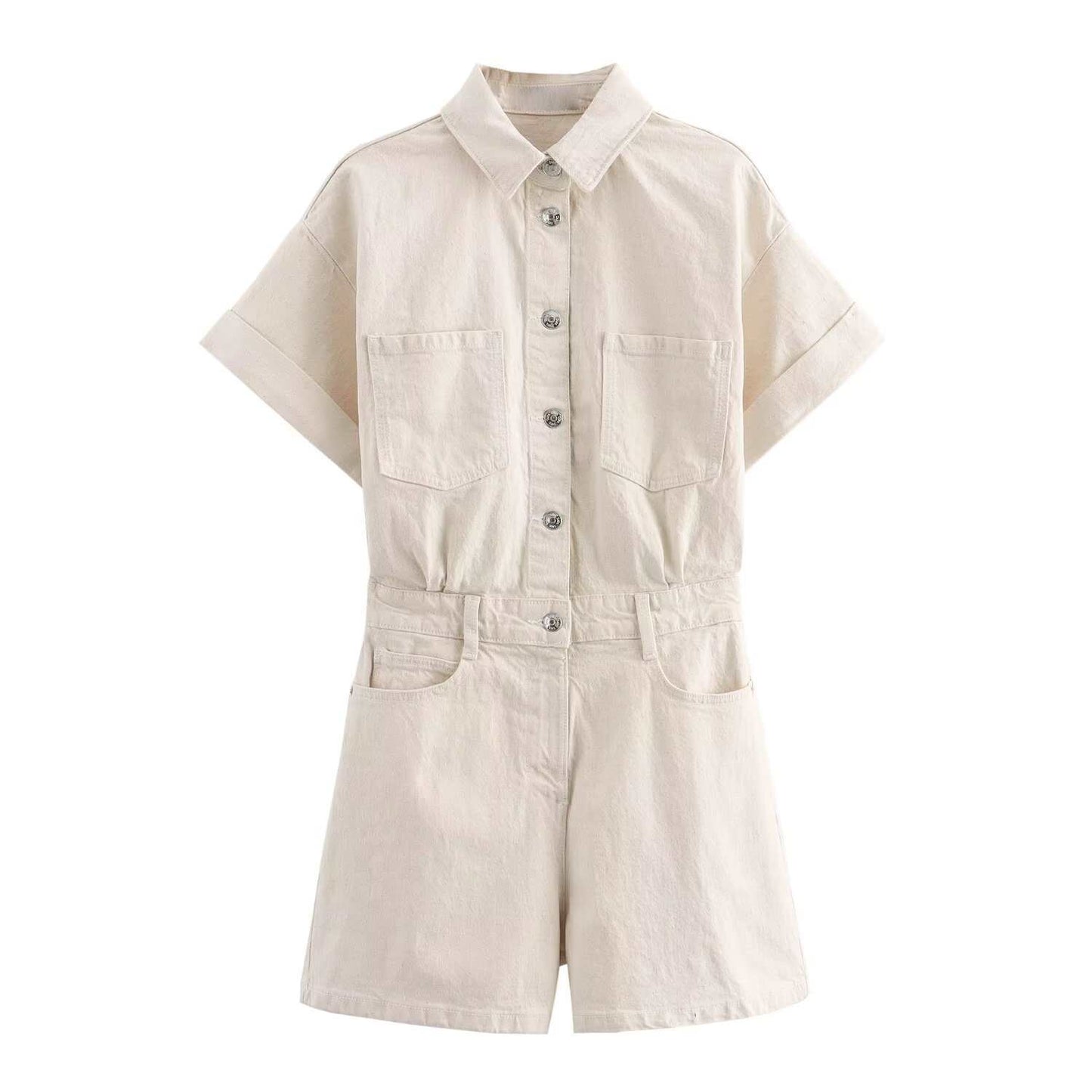 Women's Denim Simple Stylish Casual Temperament Jumpsuits