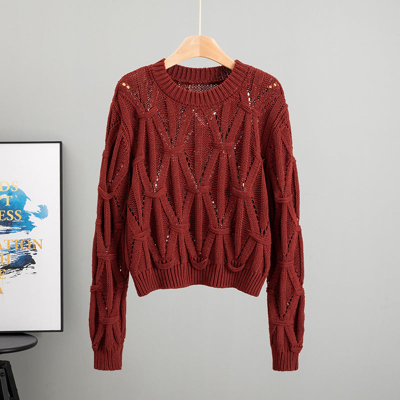Women's Twist Thread Thermal Thickened Korean Style Knitted Women's Sweater