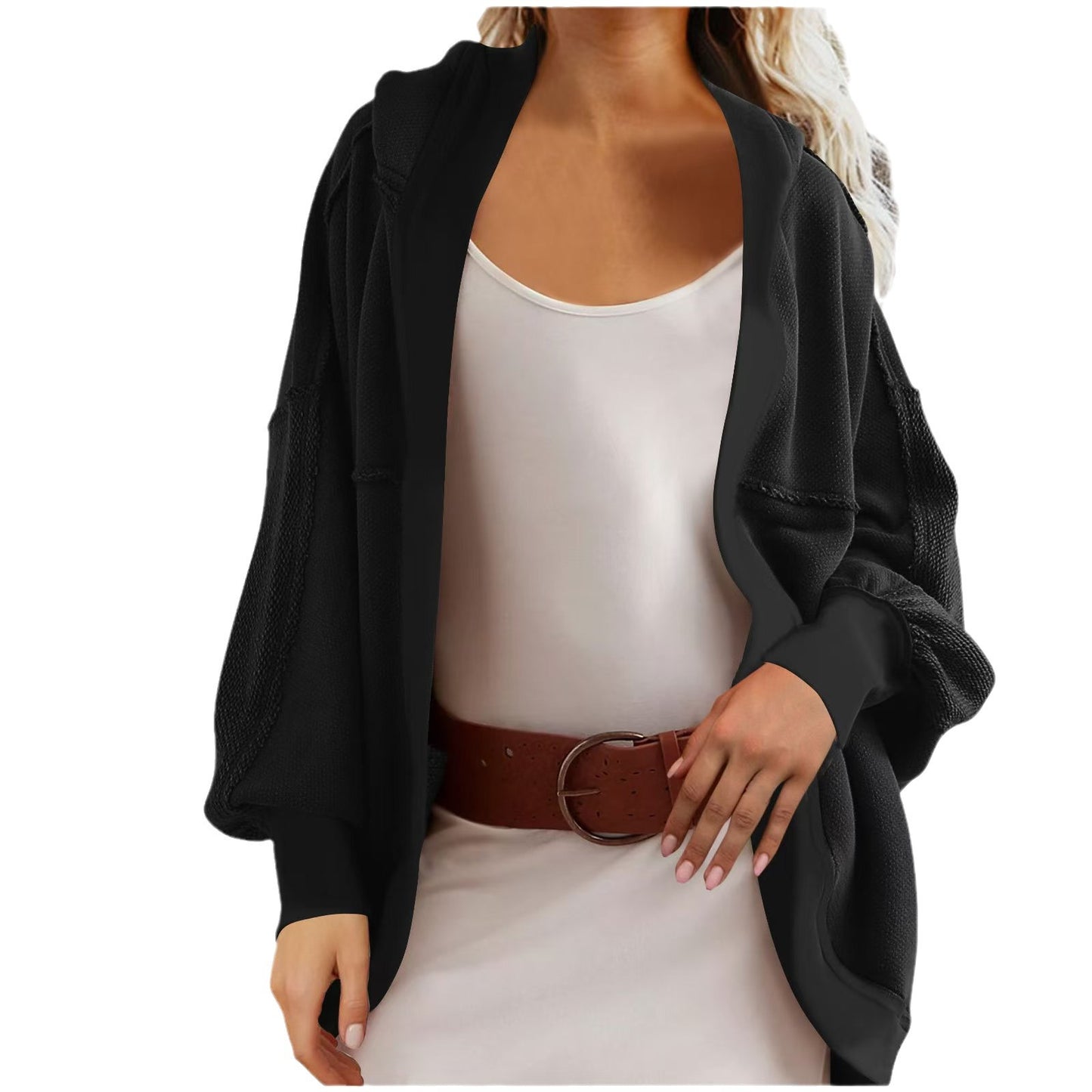Women's With Hooded Casual Loose-fitting Hoodie Coats