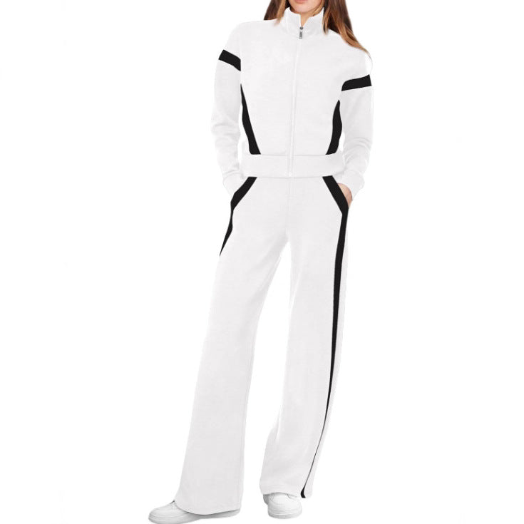 Women's Autumn Two-piece Sportswear Trousers Set For Fashion Casual Suit
