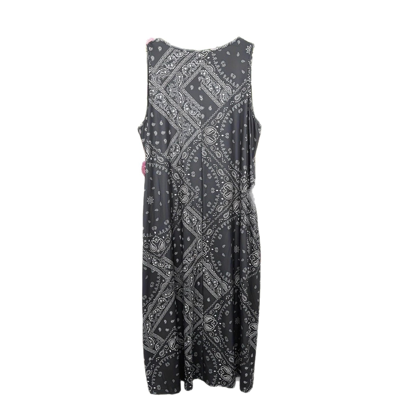 New Women's Retro Digital Print Sleeveless Dress