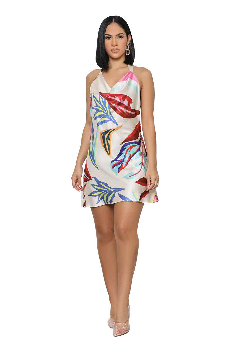 Women's Summer French Elegant Minimalist Floral Fashion Skirts